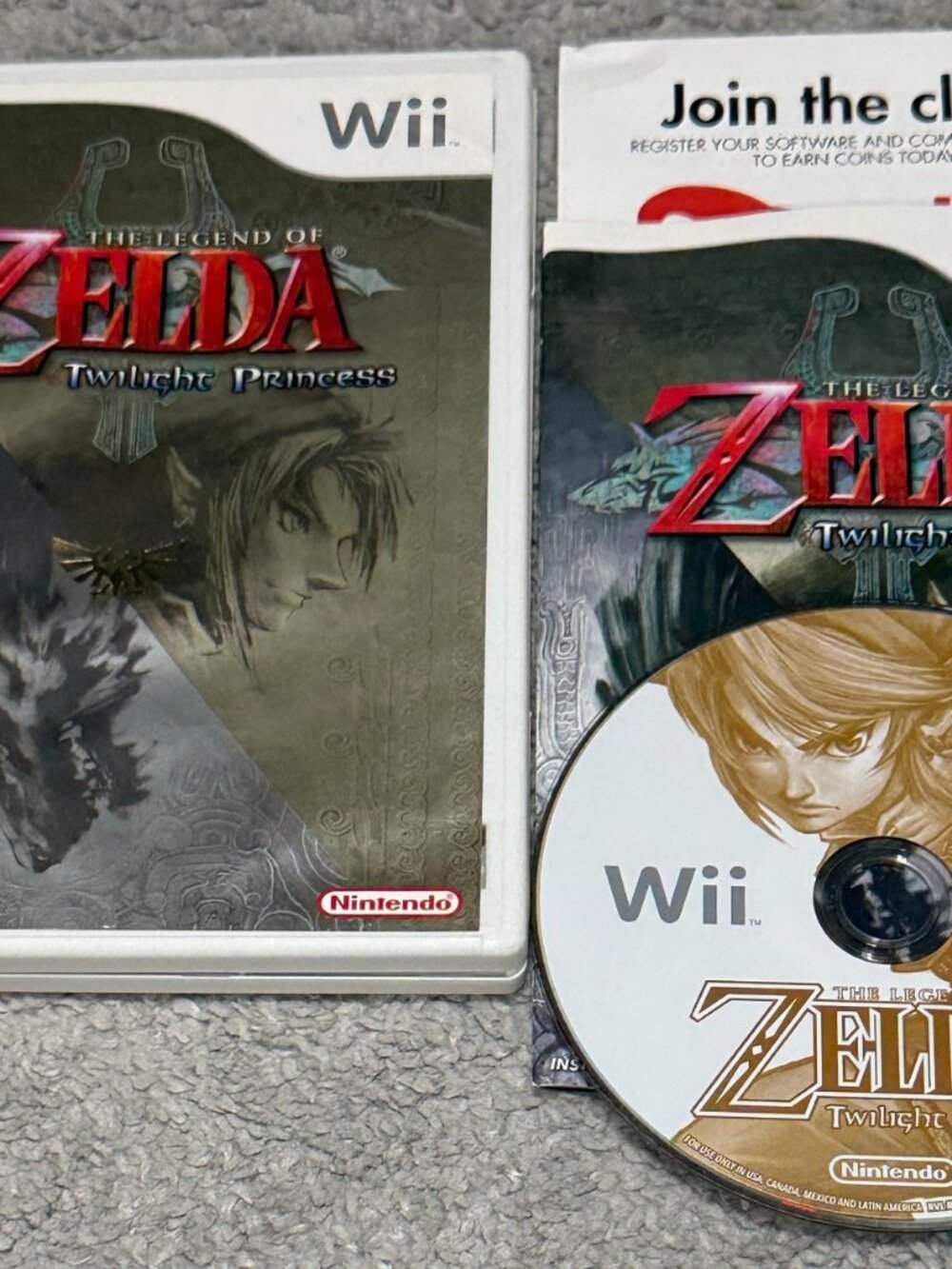 The Legend of Zelda Twilight Princess (Wii, 2006) - CIB Tested Authentic
